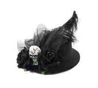 XAGMODSHN Role Playing Hairclip Fashionable Witch Hat Shape Hairpin Ghostly Themed Hairclip for Halloween Event