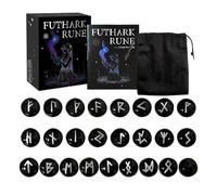 XAGMODSHN Runed Stones Obsidians Crystal Divination Ritual Accessories For Energy Channeling Creative Mindfulness Practice Portable Runes Stones With Pouches