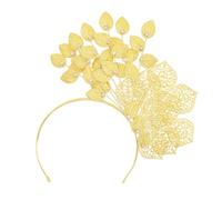 XAGMODSHN Shining Flower Leaf Vine Hairhoop for Bride Ethnic Malay Wedding Tiaras Shimmering Hair Vine Hairband for Formal Event