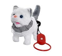 XAGMODSHN Soft Safe Plush Walking Cats Toy That Meows and Walks Automatically for Kids Bedtime Comfort and Daily Entertainment Bedtime Companion