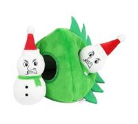 XAGMODSHN Squeaky Plush Dog Toy Interactive Squeaky Hide Seek Activity Plush Dog Toy Puppy and Pet for Dogs