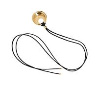 XAGMODSHN Sturdy Leather Necklace With A Luck Round Pendant Comfortable PU Leather Necklace With A Round Of Luck Designs Trendy Spiritual Jewelry