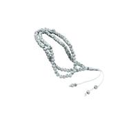 XAGMODSHN Stylish Shatterproof Prayer Bead Strands Acrylic Lightweight Religious Accessory for Daily Worship Multi-Purpose Muslims Rosary Necklace