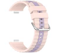XAGMODSHN Stylish Striped Sport Watch Band Breathable Soft Silicone Accessory For Watch Fit 3 Workout And Daily Wear Compatibility Water Resistant Silicone Fitness Band