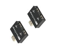 XAGMODSHN Tiny USB 2.0 Extender Double Port Battery Pack Data Transfer Center for Computer Typewriter U Disk USB a Male to Female Extender