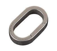 XAGMODSHN Titanium-Alloy Key Rings Heavy Duty Keychain Clip Rings One-Piece Spring Clip Side Pushing Keyring Closed Key Rings