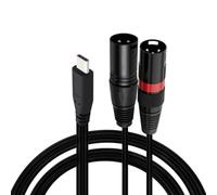 XAGMODSHN USB C To 3Pin Male Music Cable For Connecting Phone To Professional Music Equipment Power Amplifiers Cable Smartphone Output