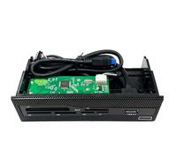 XAGMODSHN USB3.0 Card Reader Front Panel Fast Speed Multi Function Internal Card Reader for PC Case Wide Compatibility Efficient Heat Dissipation