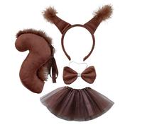 XAGMODSHN Woman Cartoon Squirrel Ear Shape Headband With Tail Set Hair Hoop Animes Character Performances Live Broadcast Headpiece Bowties Male Bowties Male Bowknot Bowtie Cosplay