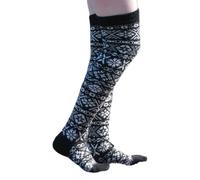 XAGMODSHN Women Winter Knit for Extra Long Boot Socks Christmas Snowflake Pattern Cozy Warm Over Knee Thigh High Stockings Leg War