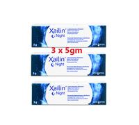 Xailin Night Lubricating Dry Eye Ointment 5g x 3 Packs NEW UK Stock