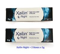 Xailin Night Lubricating Eye Ointment. 2 Boxes each 5g. Expiry 12/2028