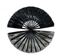 XAIODRAGONSKY Boots on The Ground Hand Fan, 2025 New Large Holographic Folding Hand Fan Line Dance Popping Fan, Foldable Craft Holding Laser Colors Hand Fan