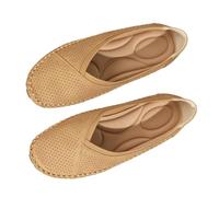 XAIODRAGONSKY Penny Womens Loafers Comfortable Lightweight Walking Slip On Work Leisure Loafers, Earth Yellow, 4 UK