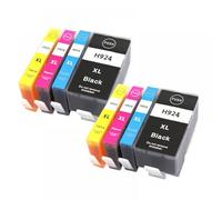 xajbtpq Compatible Ink Cartridges 4Color For 924 XL 925 924 923 Officejet Pro 8134E 8132E 8130 8125E 8124E 8122E 8133 8123 8120 Printer Models(2set 924-4color)