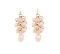 Xalroco Colorful Lightweight Dainty Cluster Dangle Earrings for Women Trendy Statement Elegant Sparkly Drop Earrings Boho Fancy Teardrop Long Dangly Earrings for Women Wedding Bride Earrings Jewelry