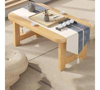 Xalteafe Japanese Style Low Coffee Table,Japanese Bamboo Floor Table,Wooden Rectangular Tatami Tea,No Installation Required,Texture Sturdy,For Home,Office,Living Room Or Bedroom