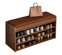 Xalteafe Storage Benchs,Shoe Changing Stool At The Entrance,Tiers Solid Wood Shoe Benchs Storage With Seat,Simple Assembly,Save Time,Dry,Comfortable,For Living Room Lounge Hallway Bedroom