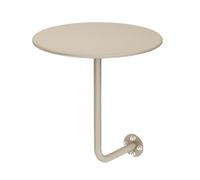 Xalteafe Wall Mounted L-Shape Small End Table,Wall Mounted Coffee Shop Small Round Table,Polished Edges,Easy Installation,For Bubble Tea Shop,Bakery,House