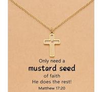 XAM Cross Necklace 8mm Gravel Beads Prayer Catholic Colored Necklace Jewelry Religious Jesus Women Men, Zinc, No Gemstone