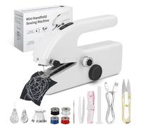 Xamanabu Handheld Sewing Machine for Beginners, Portable Mini Sewing Machine with Two Speed Modes, Easy to Operate and Fast Stitch Suitable for Clothes, Fabrics and Quick Home Repairs