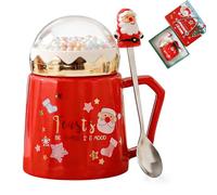 xamlyrek Merry Christmas Coffee Mug, Novelty Coffee Cup with Handle for Tea Coffee Milk Hot Chocolate, Unique Gifts for Winter Xmas Festive Party Christmas Gifts