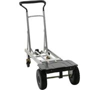 Xample 3 In 1 Heavy Duty Aluminium Hand Truck 992Lb (450Kg) Capacity, Flat-Free Wheels, Foldable & Convertible For Easy Transport