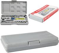 Xample 40Pcs Socket Set Socket Adaptors Set 1/4"&3/8" Drive Ratchet Car Wrench Flexiable Repair Tools