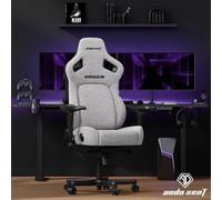 Xample Anda Seat Kaiser Series 4 Large Gaming Chair, Grey Fabric, 5D Armrests, Adaptive Lumbar Support, Magnetic Head Pillow