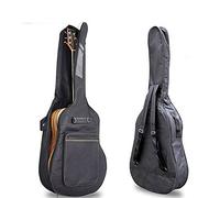 Xample® Black Heavy Duty Full Size Padded Protective Waterproof Classical Acoustic Guitar Back Bag Carry Case-Fully Waterproof Cover, Foam Padding