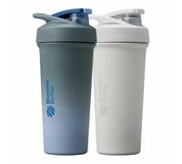 Xample Blenderbottle Strada Stainless Steel Shaker Bottles 740Ml 2 Pack Leakproof Insulated Bpa Free Protein Mixer Cups