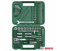 Xample Bosch Advanced 132 Piece Hand Tool Set, Ratchets, Sockets, Combination Wrenches, Hex Keys, Screwdriver Bits, Organised Carry Case