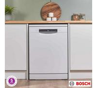 Xample Bosch Series 6 14 Place Freestanding Dishwasher White Home Connect Silence Pro Extradry Sms6Zcw10G