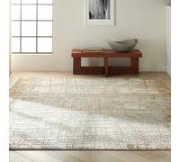 Xample Calvin Klein Rush Ivory Taupe Rug 160X221Cm Modern Abstract Machine Woven Low Pile Luxury Neutral Living Room Rug
