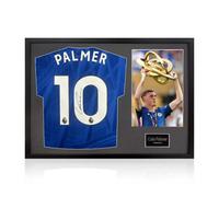 Xample Cole Palmer Signed Framed Chelsea Football Shirt Including 1 Photo, With Black Mount