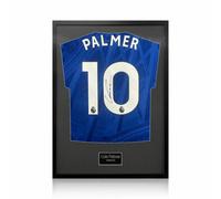 Xample Cole Palmer Signed Framed Chelsea Football Shirt With Black Mount, Certificate Of Authenticity.