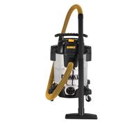 Xample Dewalt 38L Wet & Dry Vacuum Cleaner, Powerful Suction, 38 Litre With 2.1M Hose, Stainless Steel Tank, L-Class Extractor