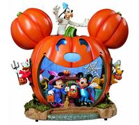 Xample Disney 16In Led Halloween Pumpkin House Decoration With Mickey & Friends, Lights, Music, Timer, Resin Indoor Display