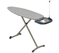 Xample Folding Ironing Board Lightweight Adjustable Non-Slip Iron Boards - 159cm x 42cm in Grey | Size: 159 cm x 42 cm Xample Grey 159 cm x 42 cm