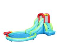 Xample Happy Hop Climb, Spray & Bounce Water Slide Pool With Air Blower, Climbing Wall, Cannon & Splash Zone Inflatable Water Park