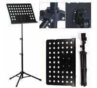 Xample Heavy Duty Orchestral Music Stand Folding Adjustable Sheet Stand Tripod Base in Black Xample Black