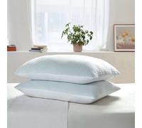 Xample Hotel Grand Reversible Cooling Pillow 2 Pack - Summer & Winter Dual-Sided Design With Duraloft Filling, Medium-Firm Support