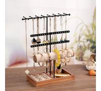 Xample Jewelry Holder Organizer 4-Tier Jewelry Stand With Necklace Organizer Earring Bracelet Holder Ring Box,hanger For Display