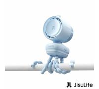 Xample Jisulife Stroller Fan 3 Portable Fan, 100 Speeds, 5000Mah Battery, Up To 21 Hours Runtime, 120 Oscillation, Night Light, Blue