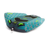 Xample Jobe Hydra 1 Person Inflatable Towable Tube Water Sports 420D Nylon 24 Gauge Pvc Quick Connect Durable Tow Ring Blue