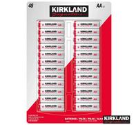 Xample Kirkland Signature Alkaline Aa Batteries 48 Pack, Mercury-Free, Long-Lasting Household Batteries