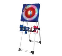 Xample Light Up Target Toss Game Set With 8 Led Throwers & 6 Bristle Darts Foldable Target Board, Sturdy Frame, Indoor Outdoor Fun