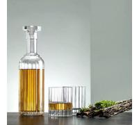 Xample Luigi Bormioli Bach Whisky Set 5 Piece, 70 rystal Glass Decanter With Stopper And 4 X 33.5Cl Whisky Tumblers