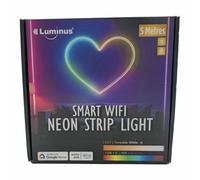 Xample Luminus Smart Wifi Neon Strip Light 5M Rgbic Led Alexa Google Home Music Sync Flexible Neon Wall Light Indoor