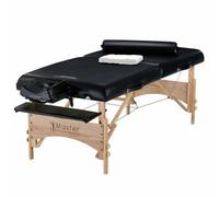 Xample Master Massage Gibraltar 81Cm Massage Table Package Solid Ash Wood Frame, 7.6Cm Memory Foam, Florida Armrest